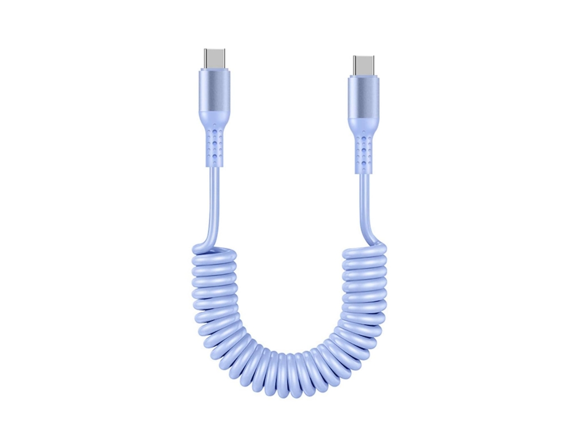 Cabo Extensível Usb-c Para Usb-c, De Carregamento Rápido, Conector