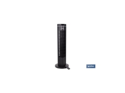 Ventilador Torre Silenciosa Com Controle Remoto Ip20 Ø24,5x73cm Cor Preta Cofan (50w 230v)