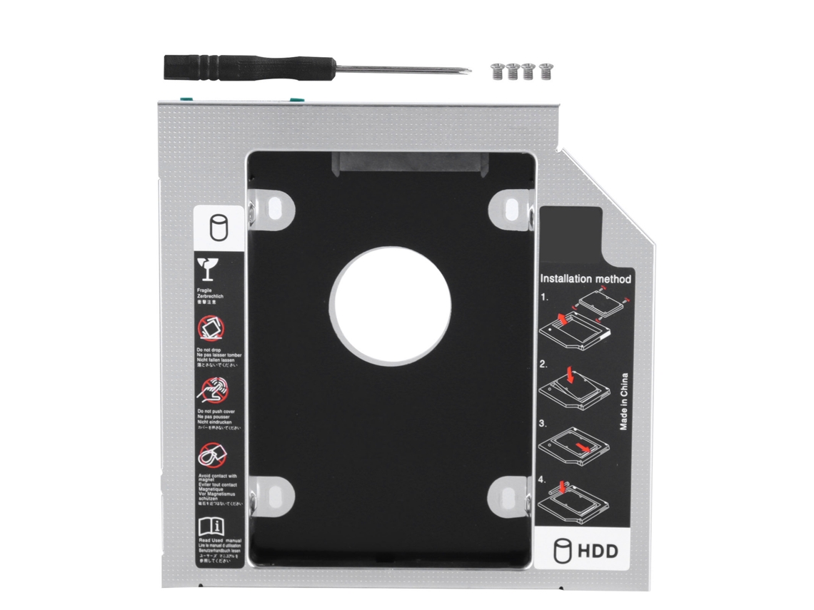 Sata3.0 Hdd Caddy 12,7mm Enclosure Universal De Segunda Unidade De Disco Rígido De Alumínio Para Laptop