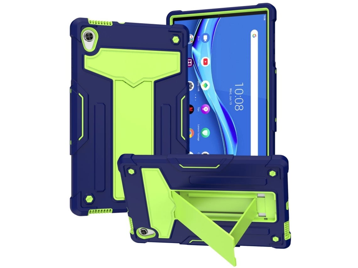 Capa Protetora Halinuia Para Lenovo Tab M10 Hd 2nd Gen Tb‑x306x Estojo Silicone+pc Formato‑t Contraste‑cor Anti‑choque