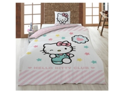 Capa De Edredom Hello Kitty Club Em Algodão Para Cama De 90 Cm 86847