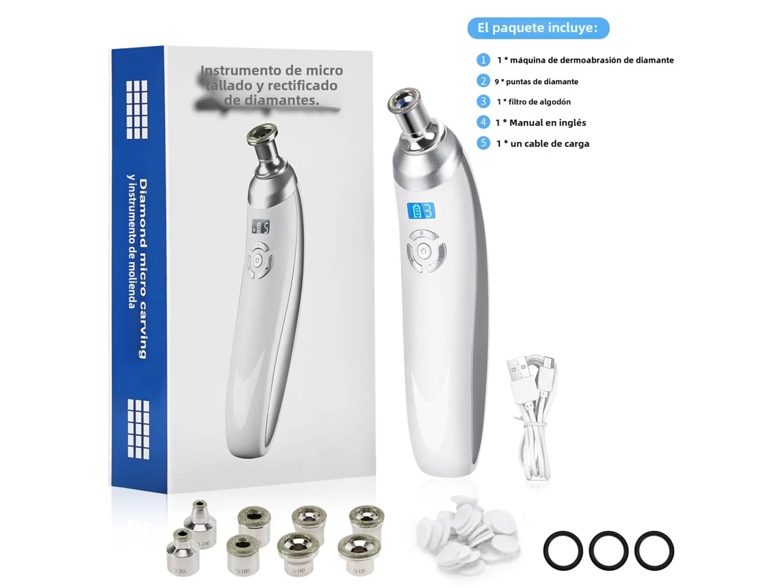 a Microdermoabrasão com Ponta de Diamante Sem Fio Pode Ser Usada para Remover Cistos e Acne, Além de Promover o Rejuvenescimento Facial. MDUG