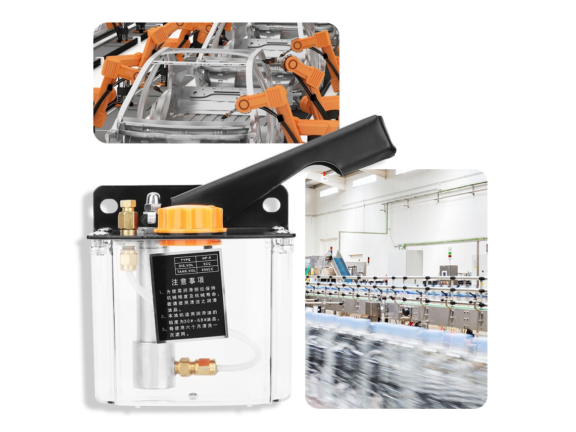 Bomba De Lubrificação Manual Laxiscreed Para Máquinas Cnc Operação Direita