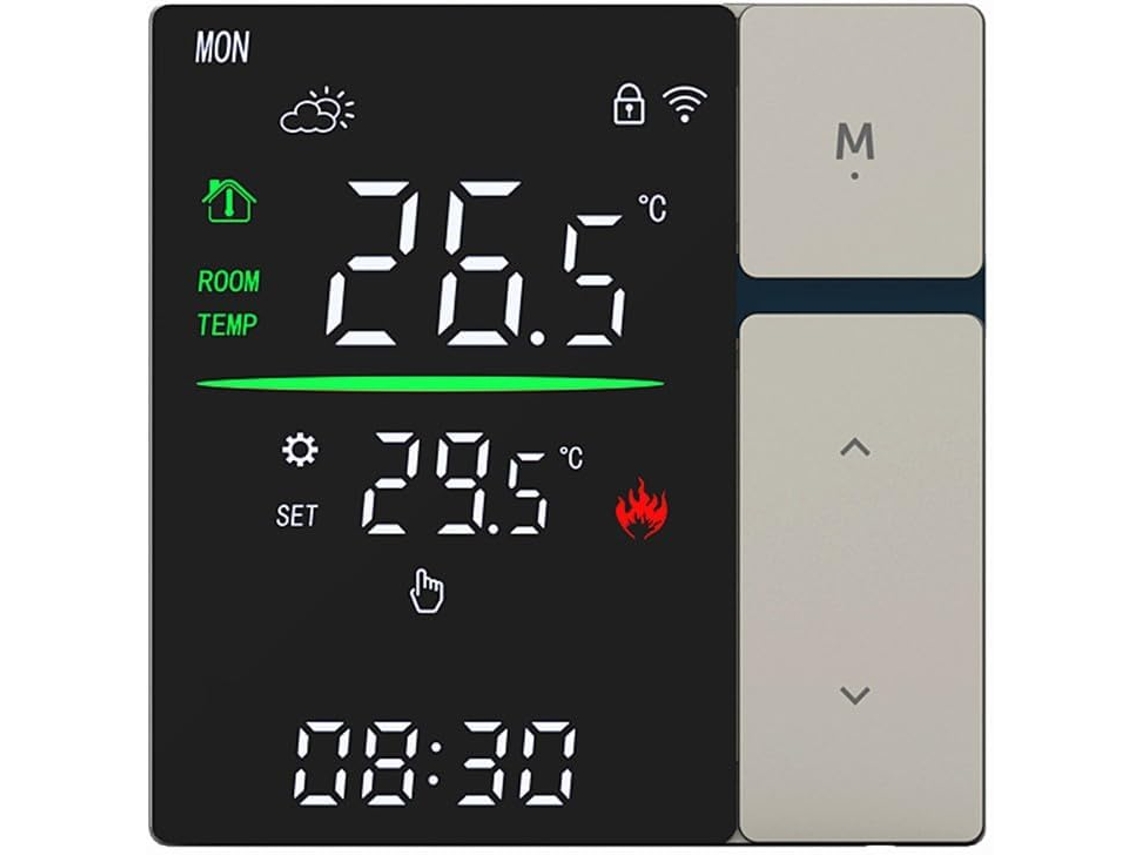 Termostato Inteligente (3a-wifi) Com Wi-fi Programável Para Aquecimento De Piso Radiante.
