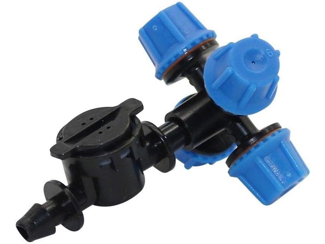 Conjunto de 5 Bicos Atomizadores Névoa Cruzada para Irrigação Jardim | S/MARCA
