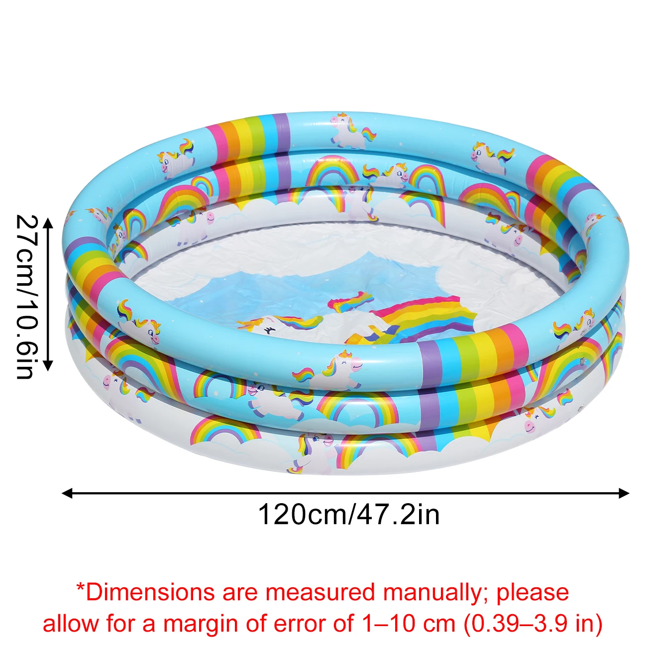 Piscina Inflável, Banheira Arco-íris De Unicórnio, Piscina De Bolinhas, Piscina Infantil Portátil Para Uso Externo No Verão