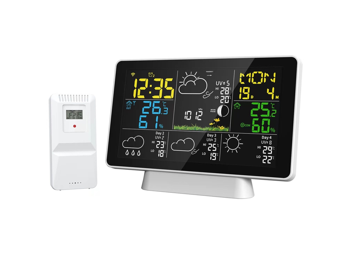 Estação Meteorológica Sem Fio com Sensor Externo e Tela LCD