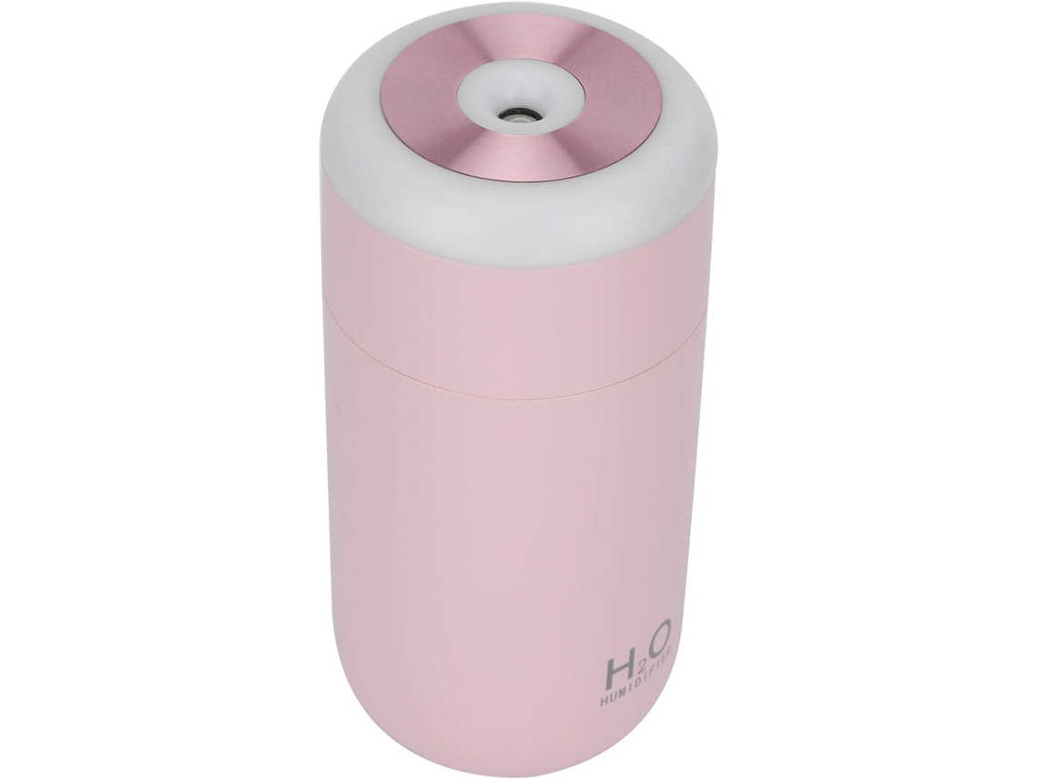 Mini Umidificador Usb De 350 Ml Com Nano Névoa Em Abs, Luz 7 Cores, Autonomia 5 A 10 Horas