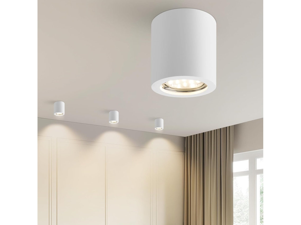 ZMH Luminária de teto moderna GU10 branca para cozinha e sala de estar