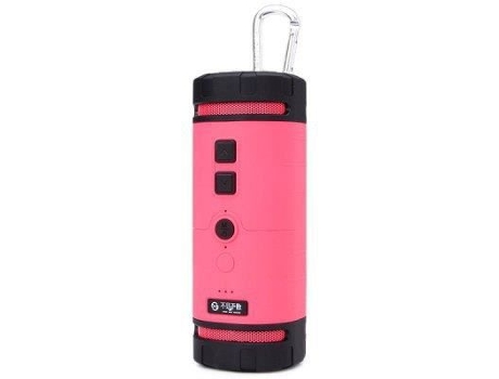 Coluna Portátil HIGH-TECH & BIEN-ETRE (Bluetooth - Rosa)