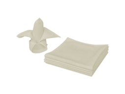 Vidaxl Guardanapos De Jantar 10 Pcs 50x50 Cm Creme