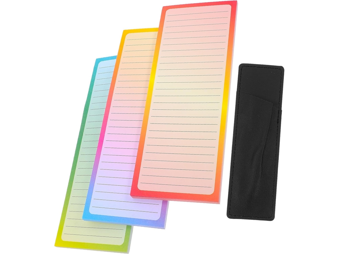 Conjunto De Blocos-notas E Rappels Quotidiens Para Refrigerador Lote De 3 Com 150 Folhas Destacáveis, 20 X 7