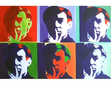 Quadro LEGENDARTE Faces mosaic (60x90 cm)