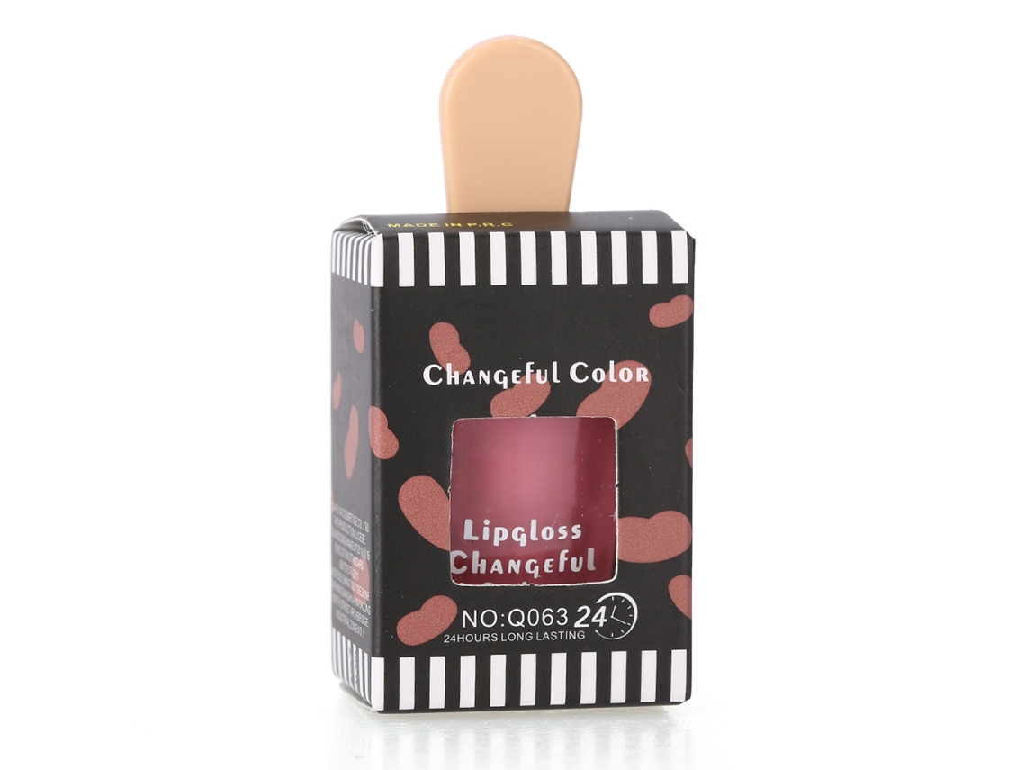 Brillo Labial Helado Bonito 7.5ml Hidratante Largo Duración Lápiz Labial Líquido Cosmético 03