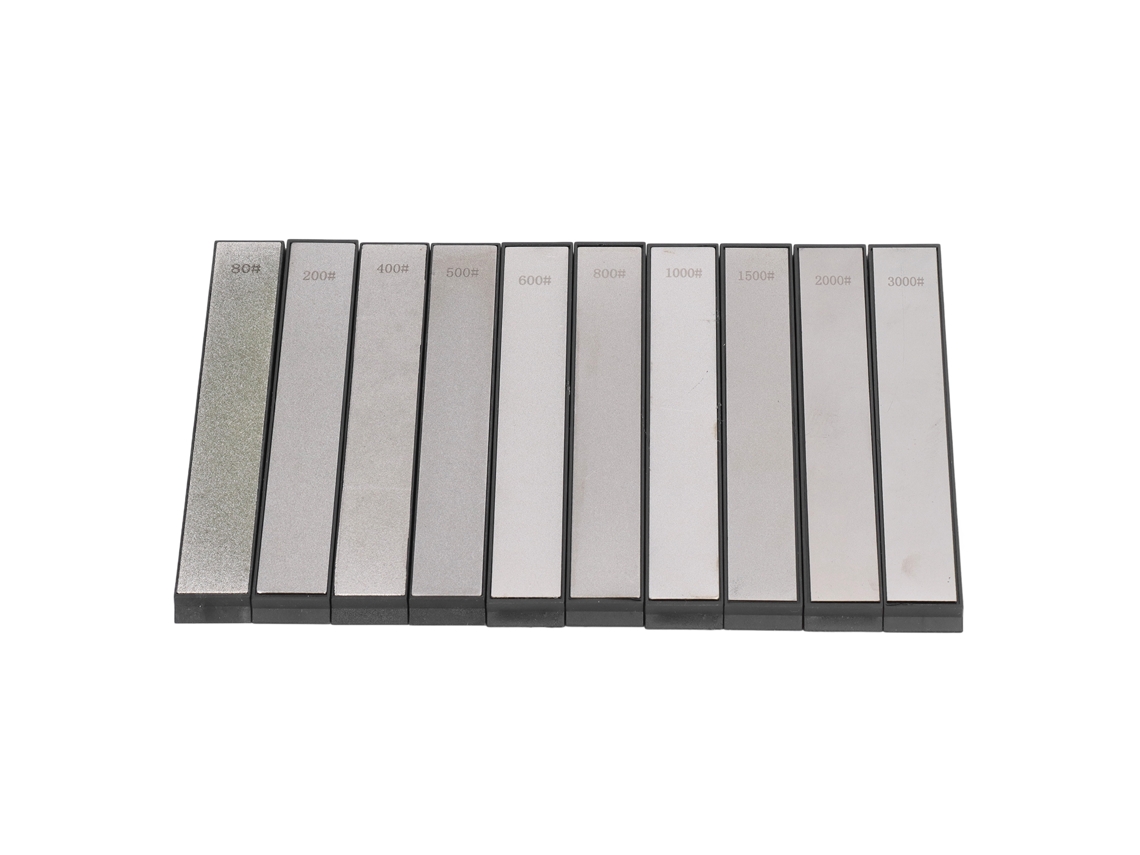 10pcs Set De Piedra De Afilar De Tipo Barra Para Afilar Y Pulir Cuchillos Con Múltiples Granos