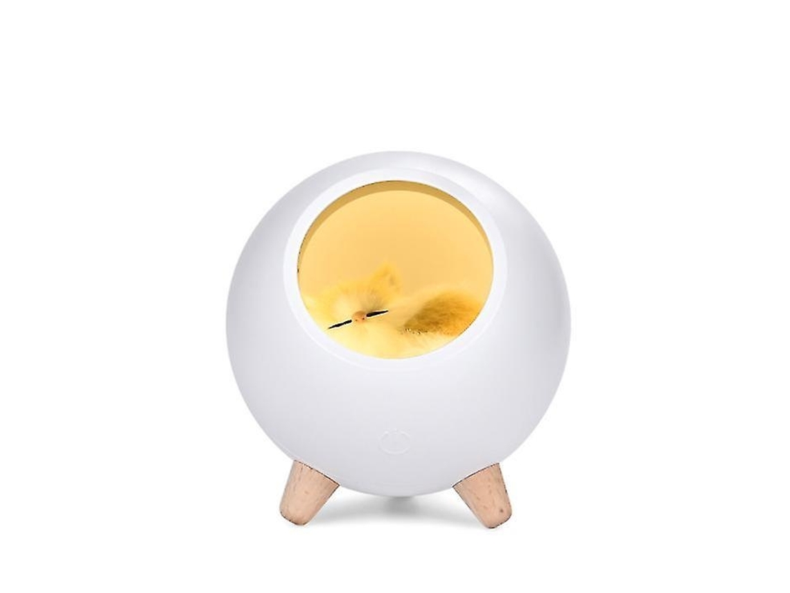 Luminria Noturna Gatinho Dormindo Fofo, Luminria Noturna Para Quarto De Meninas, Abajur De Mesa Led Usb Com Desenho Animado (bra Aquaforge
