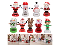 Enfeites De Dana Movidos A Energia Solar Rvore De Natal Boneco De Neve Papai Noel Elk Balanando Animado Danarino Brinquedo Hengjian