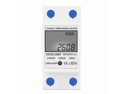 MEDIDOR DE ENERGIA ELÉTRICA YURU, monofásico, trilho din, multifuncional, 220V