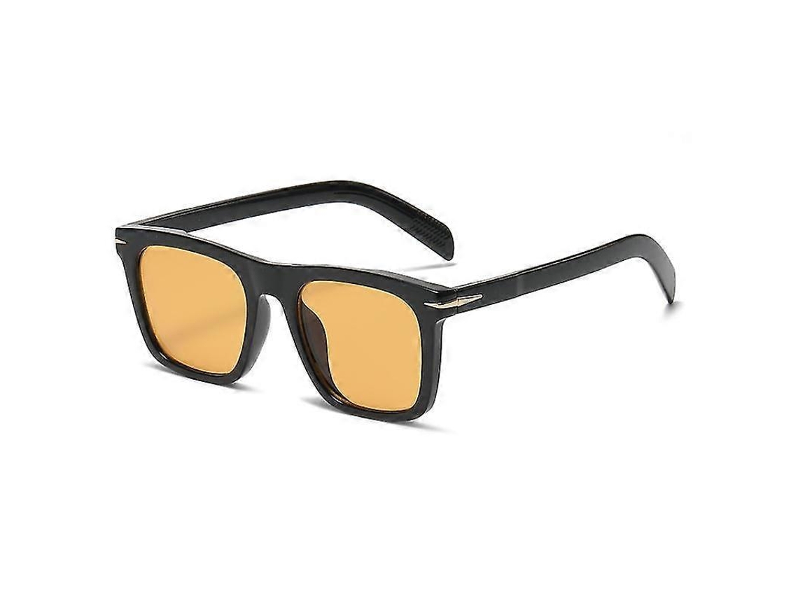 Novos Óculos De Sol Quadrados Para Homens E Mulheres, Óculos De Sol Vintage Da Moda 2023, Armação Uv400 Para Dirigir, Óculos De Sol Masculinos, Preto