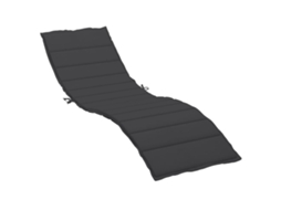 Sun Lounger Cushion, Sun Lounger Cushions Vidaxl Preto Tecido (200 X 60 X 3 Cm)