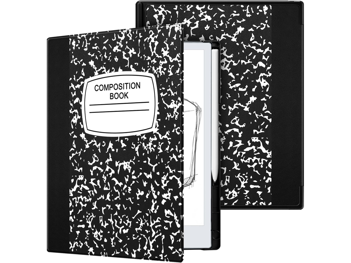 Capa Panoona Para Remarkable 2 Paper De 10,3" (lançada Em 2020) Com Fecho Magnético E Revestimento Leve Em Pele Pu Caderno Preto