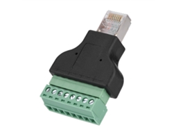 Conector Rj45 Macho A Terminal De Tornillo De 8 Pines Para Dvr Ethernet