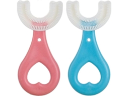 2 Pcs Crianças em Forma de Escova Dentes Grau Alimentício Silicone Macio Treinamento da Criança GOKOCO