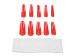 Rebe-10pcs Pure Cor Unhas Postiças Para Mulheres Meninas Requintadas Unhas Postiças Moda Manicure Ferramenta N5354-06