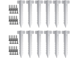 Estacas de Metal para Jardim, Jardinagem, Encoment 10 X Dormentes de Metal para Uso Doméstico e Profissional CHABERLU