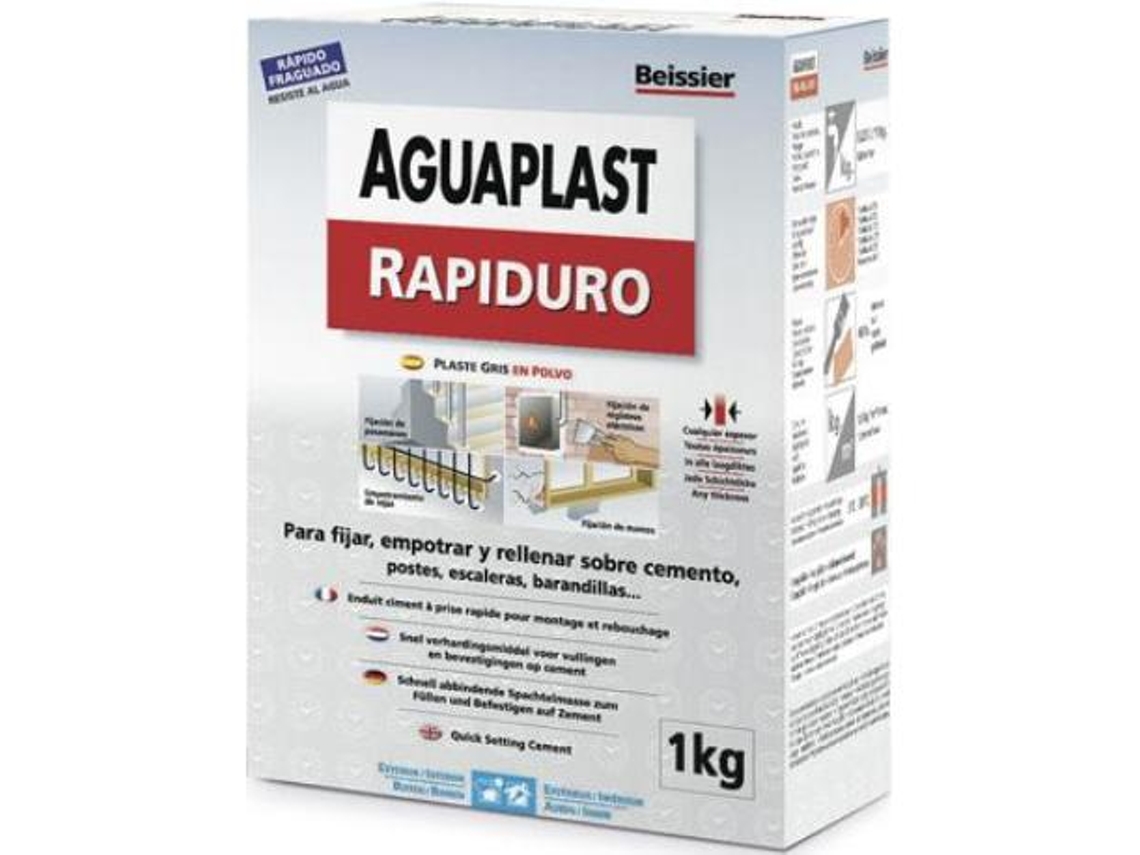 Aguaplast rapiduro plaste en polvo caja estuche 1 kg 70055-001