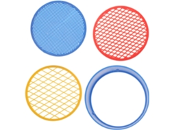 Conjunto De 3 Peneiras Manuais De Plástico Para Solo De Jardim Com Bandeja De Peneiramento.