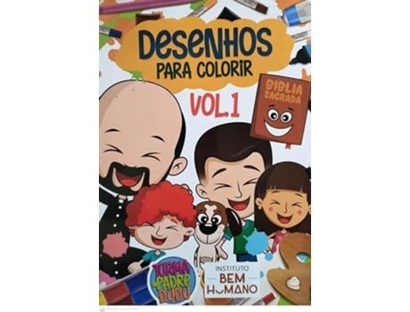 Livro Desenhos Para Colorir - Vol.1 De Padre Dudu (português Do Brasil)