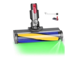 Escova De Rolo Macia Para Pisos V7, V8, V10, V11 E V15 Com Luz Led Verde Para Parquet, Azulejos E Pisos Duros._ptg