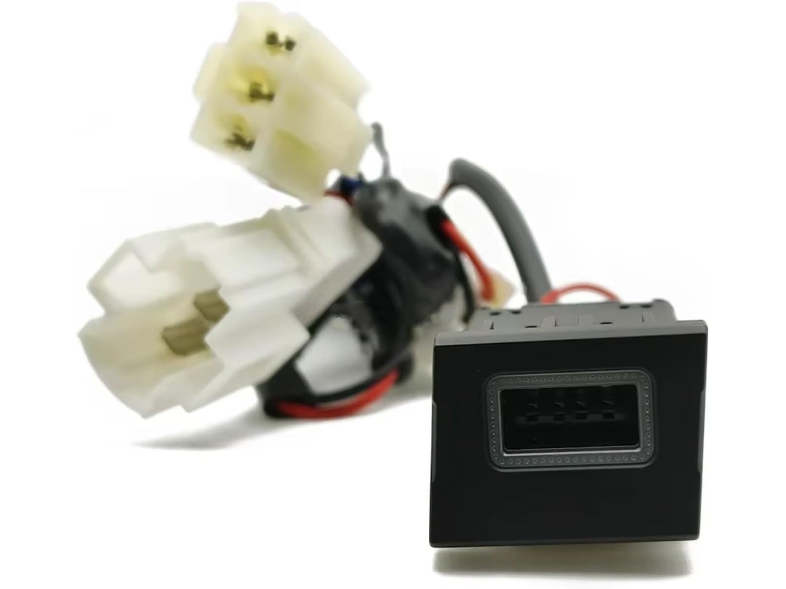 Adaptador De Energia Para Console Central Carro Com Interface Usb E Aux, Compatível Com Vw, Para Tomada T6 E De