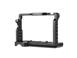 Andoer Camera Cage Aluminum Alloy Camera Video Cage With Cold Shoe Mounts Numerous 1/4 Inch Threads Replacement For Sony A7c Camera LAXISCREED