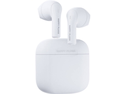 Auriculares Bluetooth True Wireless HAPPY PLUGS Joy (In Ear - Microfone - Branco)