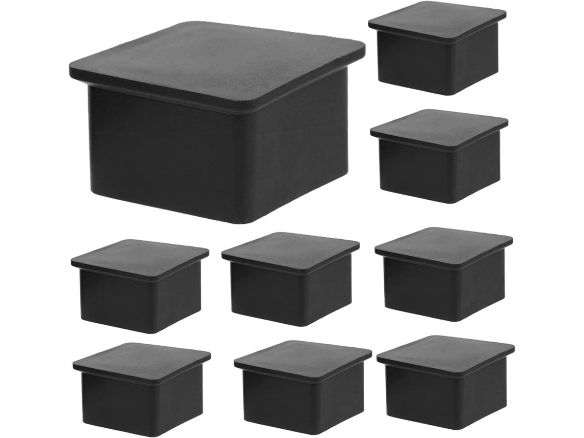 20-protetores De Pés Cadeiras E Mesas, Capas Quadradas Antiderrapantes Em Pvc Para Pisos Rígidos, Compatíveis Com Tubos