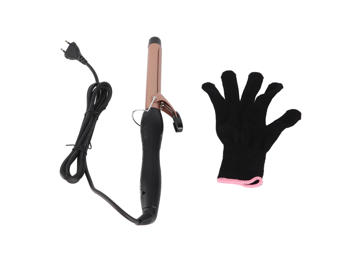Chapinha De Cabelo 25mm Com Display Lcd Ptc Aquecimento Rápido Bivolt Aço Inox Anti-choque
