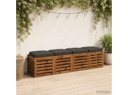 Vidaxl Conjunto De Almofadas Para Assento De 4 Peças Soest 4 Pcs