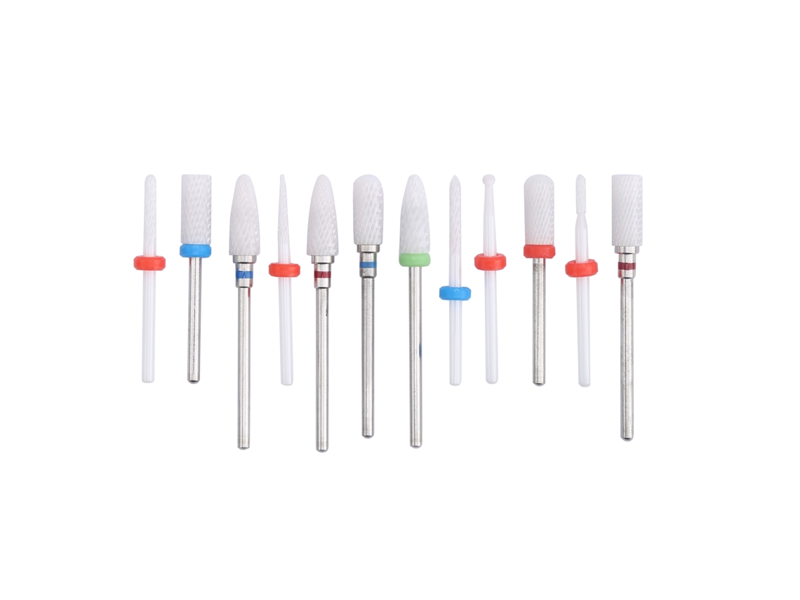 Conjunto de 12 Brocas de Corte de Cerâmica para Fresadora e Esmerilhadeira