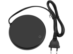 Lurelia Aquecedor De Canecas Usb 15w 220-240v 280ml Desligamento Automático Toque Alumínio Preto Para Café Chá