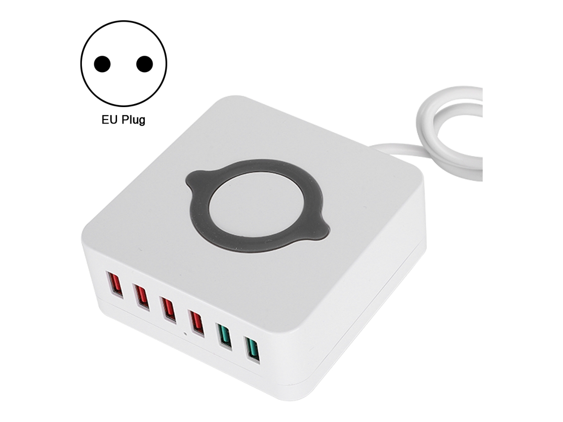 Carregador Usb (carregamento Rápido Qc3.0 Smart Multi-porta De 6 Portas)