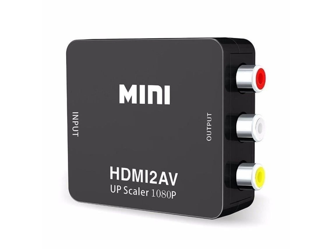 Adaptador de Conversor Mini Rca Av para Hdmi 1080p 4k STELASPLEN