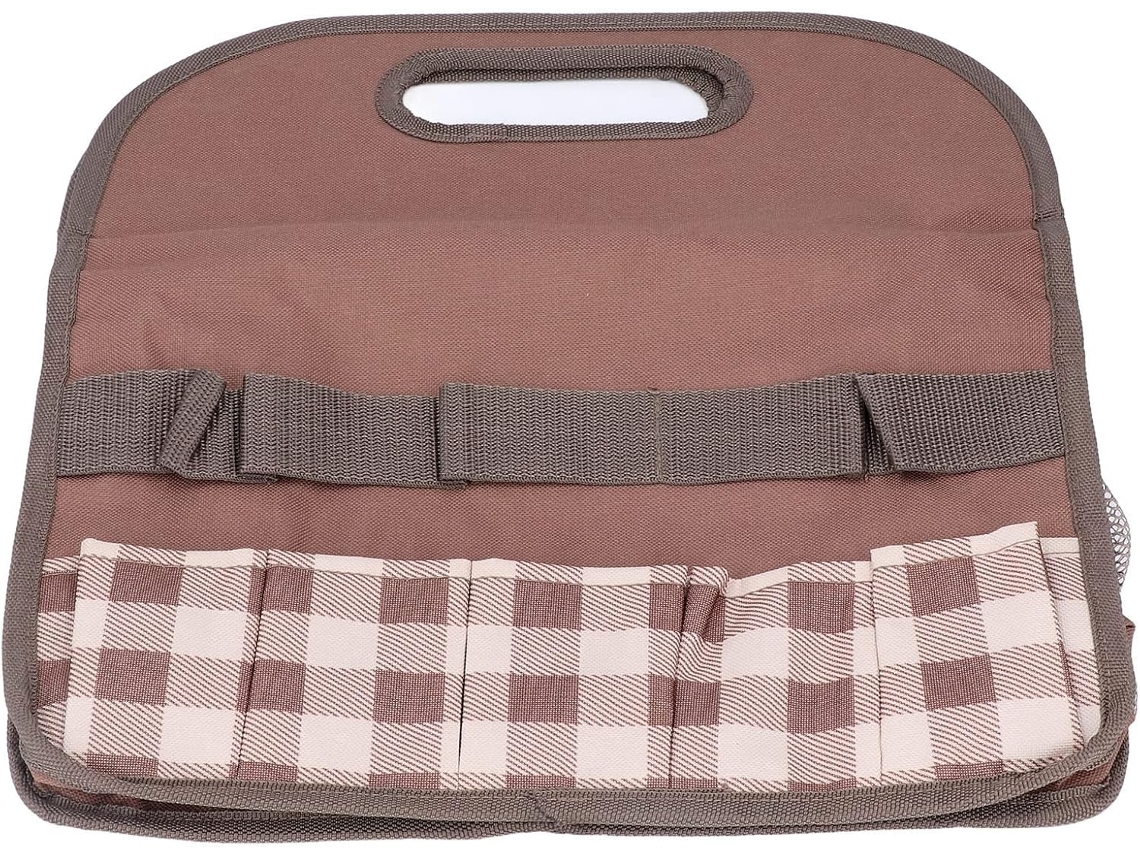 Bolsa para ferramentas de jardim Yosoo, leve e resistente, com diversos compartimentos para uso interno e externo, 35,5 x 17 cm