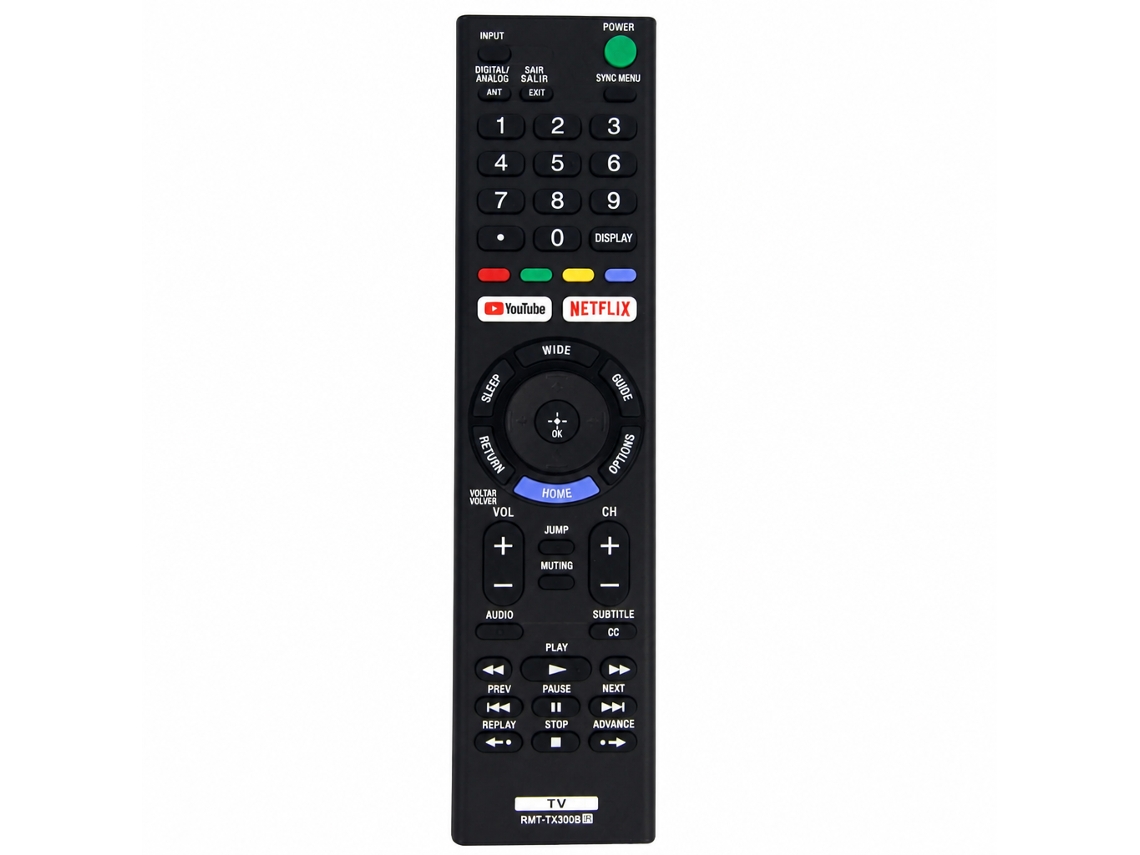 Comando À Distância De Substituição Compatível Com Televisores Sony Rmt-tx300b