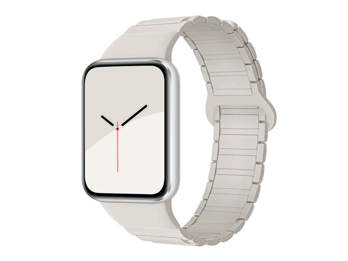 Bracelete para Redmi Watch 6 / 5 / Xiaomi Band 9 Pro / 8 Pro em silicone magnético com três contas starlight XIAOMOYU