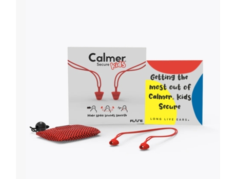 FLARE AUDIO Calmer Secure Kids Vermelho