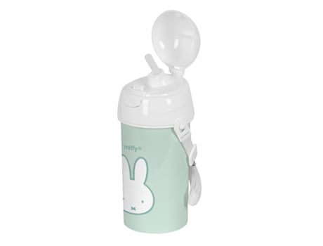 Garrafa com Tampa e Palhinha MIFFY Menta PVC 500 ml