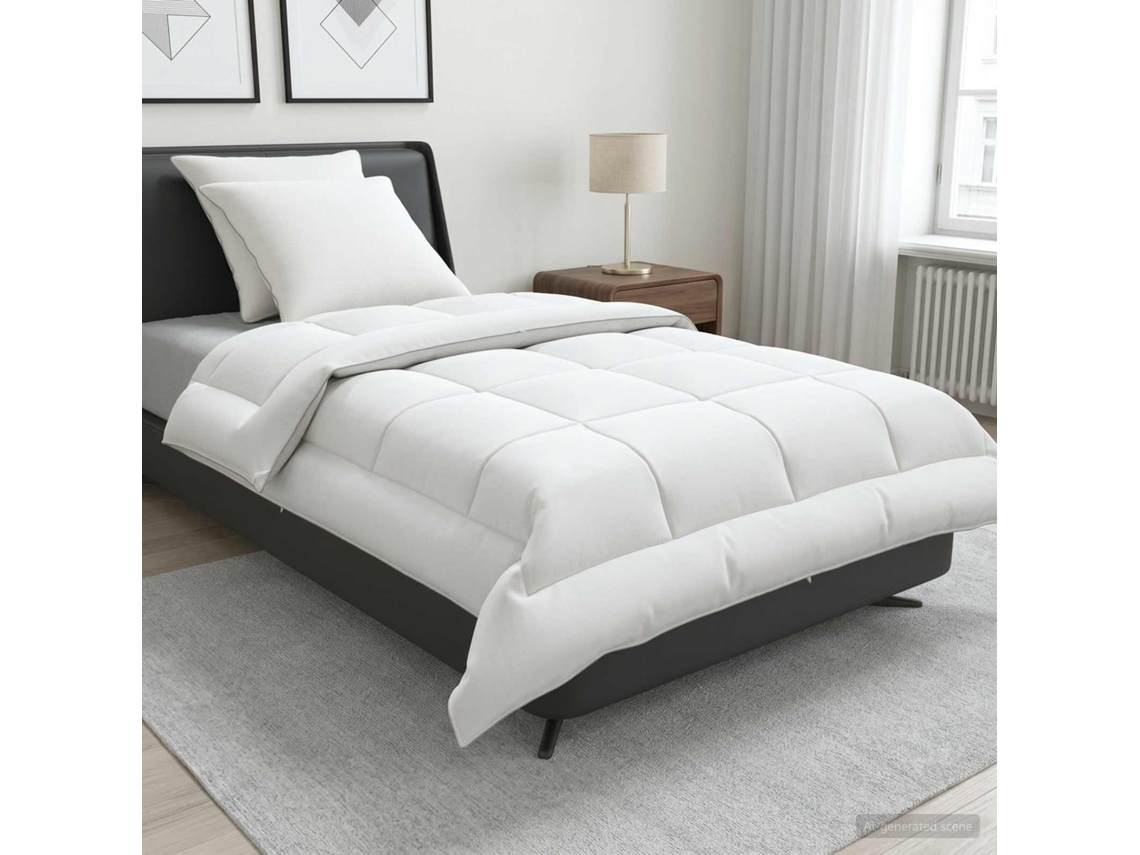 Vidaxl Conjunto De Edredão E Almofadas 3 Unid. 155x220 Cm Verão Lã