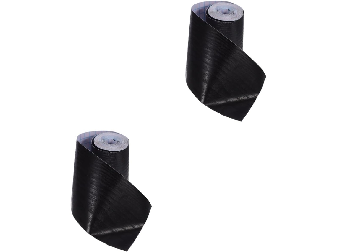 2 Rolos De Rodapé/moldura De Parede Flexível Autoadesiva